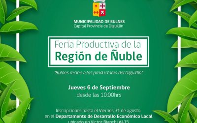 Todos invitados a la Gran Feria Productiva de la Región de Ñuble.