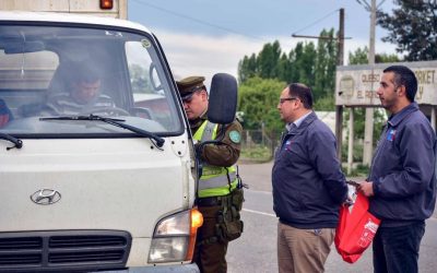 Intensa campaña en Bulnes para evitar accidentes en fin de semana largo
