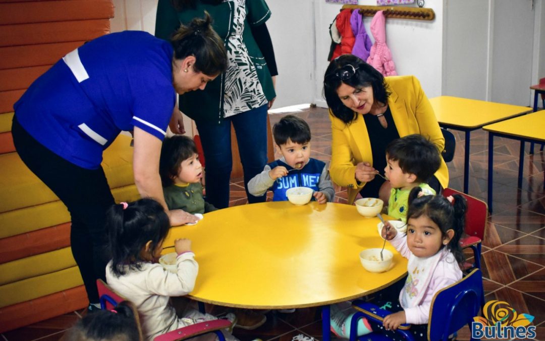 Extraordinario avance de millonarios jardines infantiles de Junji en Bulnes