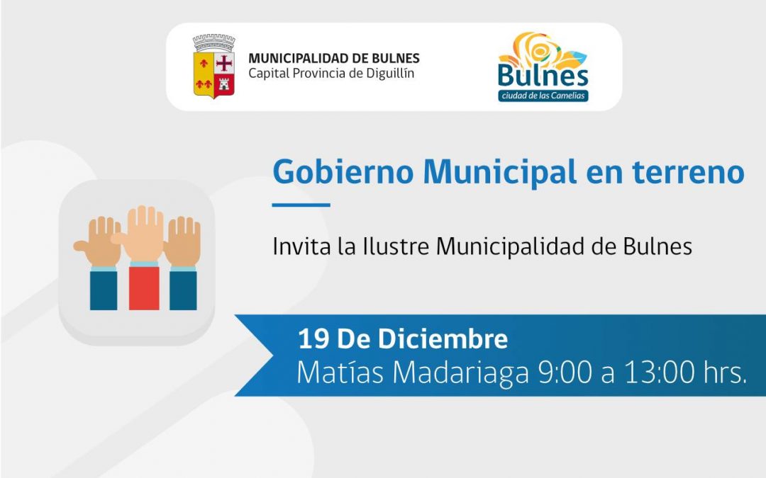 La municipalidad de Bulnes se traslada hasta el sector de Matías Madariaga