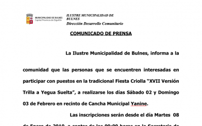 Comunicado de prensa