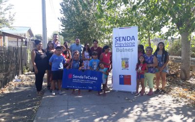 Niñas y Niños de la Junta de Vecinos Población Bernardo O`Higgins se suman al desarrollo de actividades educativas preventivas por parte de SENDA Previene Bulnes