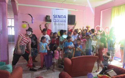 Con actividad recreativa preventiva, los Niños del Sector Villa Padre Hurtado se sensibilizaron en torno a la Campaña de Verano que promueve SENDA Previene.