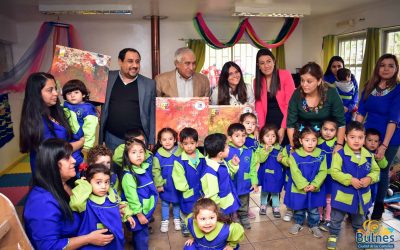 Entregan valioso aporte a jardín infantil de Bulnes Mis Primeros Pasos.
