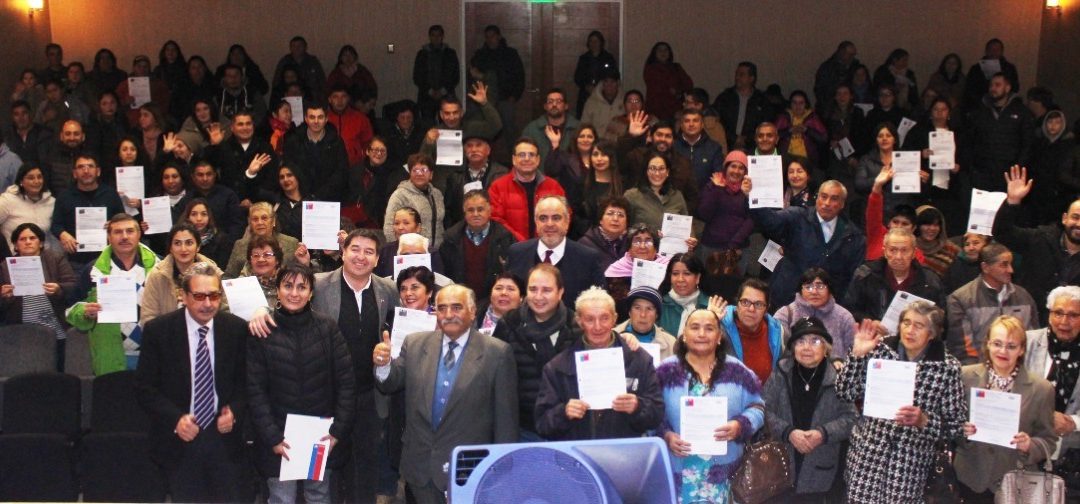 66 Familias de Bulnes obtienen certificados que acreditan obtención de sus subsidios habitacionales