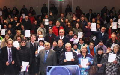 66 Familias de Bulnes obtienen certificados que acreditan obtención de sus subsidios habitacionales