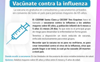 Vacúnate contra la influenza