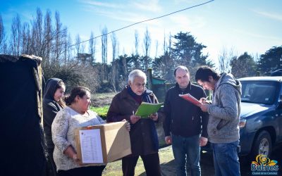 Intensa actividad de entrega de ayuda para afectados por temporales y el crudo invierno