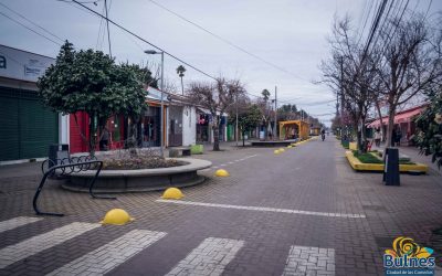 Continúa proceso para remodelar el Paseo Peatonal de Bulnes