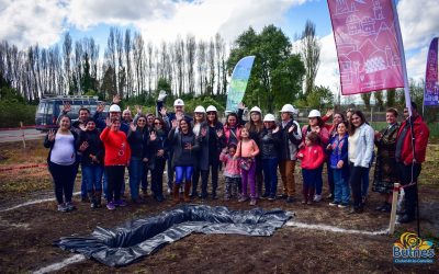 Un 70% de avance muestran obras de vivienda para 17 familias en la comuna de Bulnes