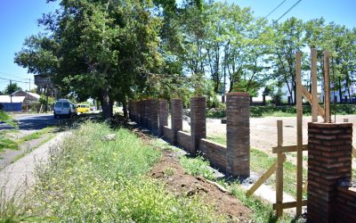 Iniciaron el cierre de la cancha Yanine futuro centro deportivo comunal