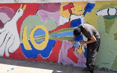 Jóvenes de Bulnes quieren llenar de colores las murallas de la ciudad