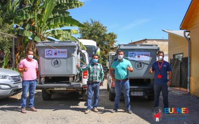 Entrega de contenedores de basura